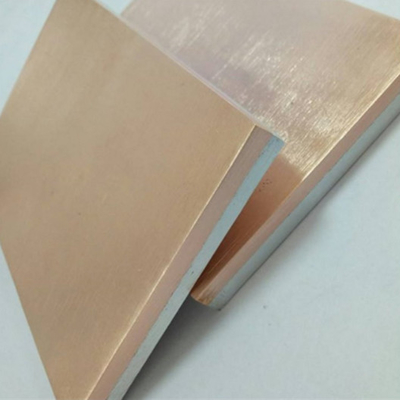 Placa tubular de cobre amarillo de la caldera del revestimiento de la hoja revestida del estruendo para el uso industrial químico