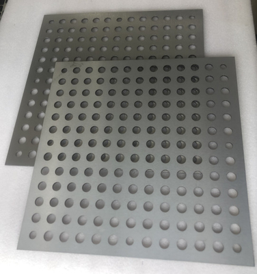 Placa de tungsteno perforada pulida con aleación de tungsteno mínima al 99,98 %