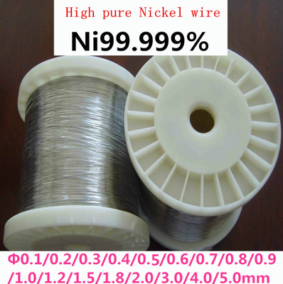 Alambre de níquel puro 99.6% Ni200 Ni201 0.25mm Alambre de níquel Mig