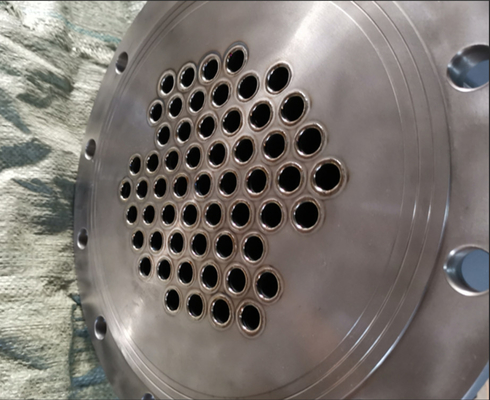 Cambiador de calor de acero revestido del níquel 5000m m de ASTM B898 Tubesheet