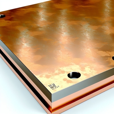 SA516 Gr.70 Material base Placa de acero recubierta con material metálico recubierto de cobre para una resistencia óptima y resistencia a la corrosión