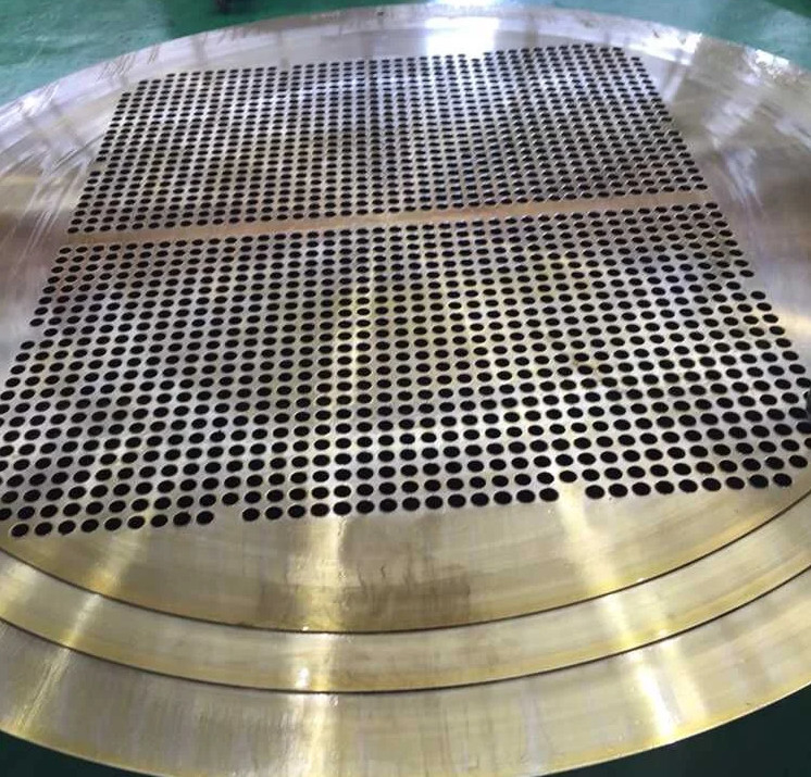 hoja de tubo revestida de latón de la placa ASTM C52100 revestida de cobre 304L para el intercambiador de calor industrial