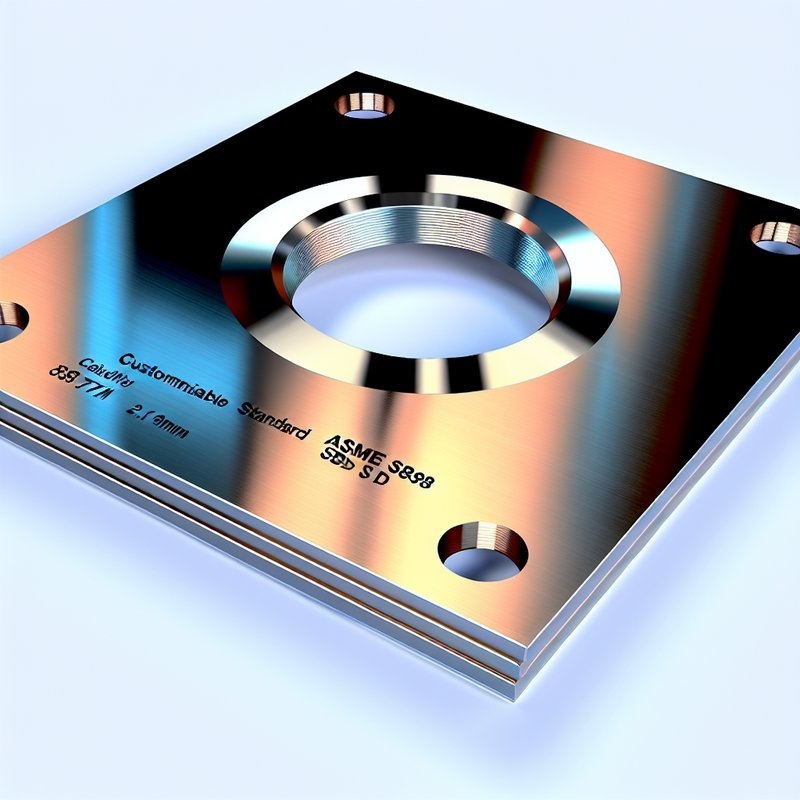 Placa revestida de titanio estándar ASME SB898 personalizable para aplicaciones de trabajo pesado y grosor de 2-12 mm