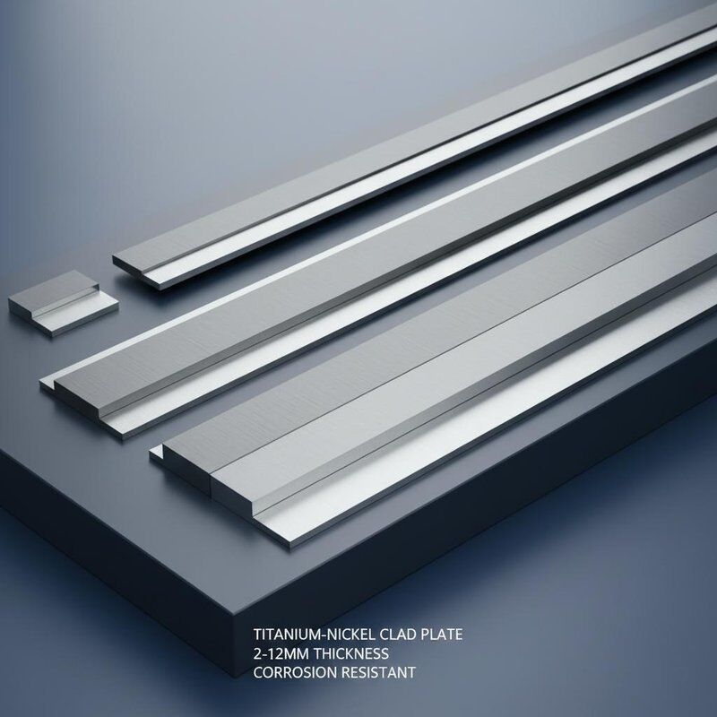 De 2 a 12 mm de espesor Placa revestida de titanio con material metálico revestido de níquel Largura de 100 mm a 6000 mm para resistencia a la corrosión